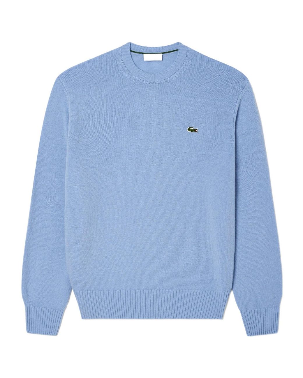 Lacoste Blue Logo Patch Crewneck Jumper for men