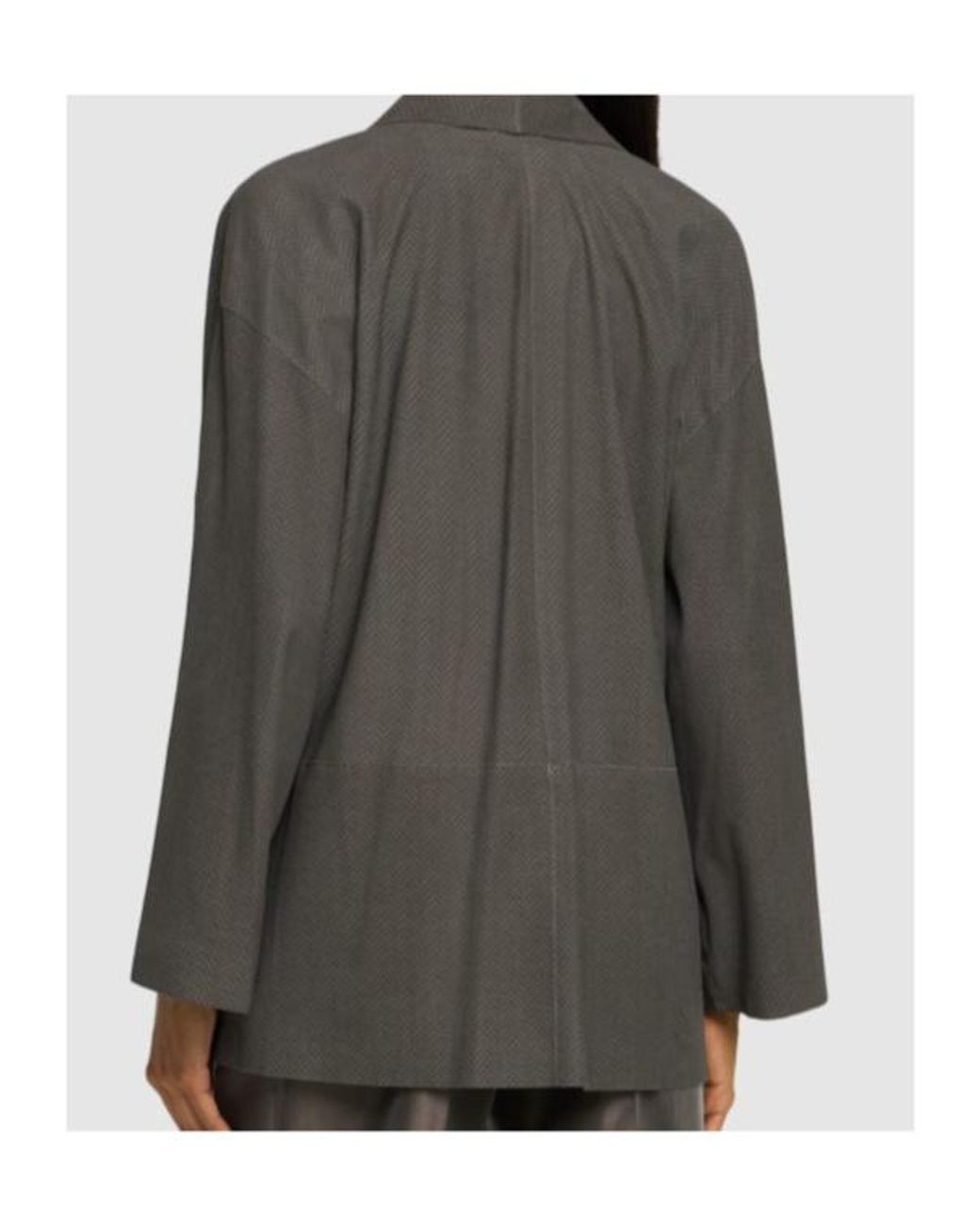 Giorgio Armani Gray Long-Sleeved Casual Jacket
