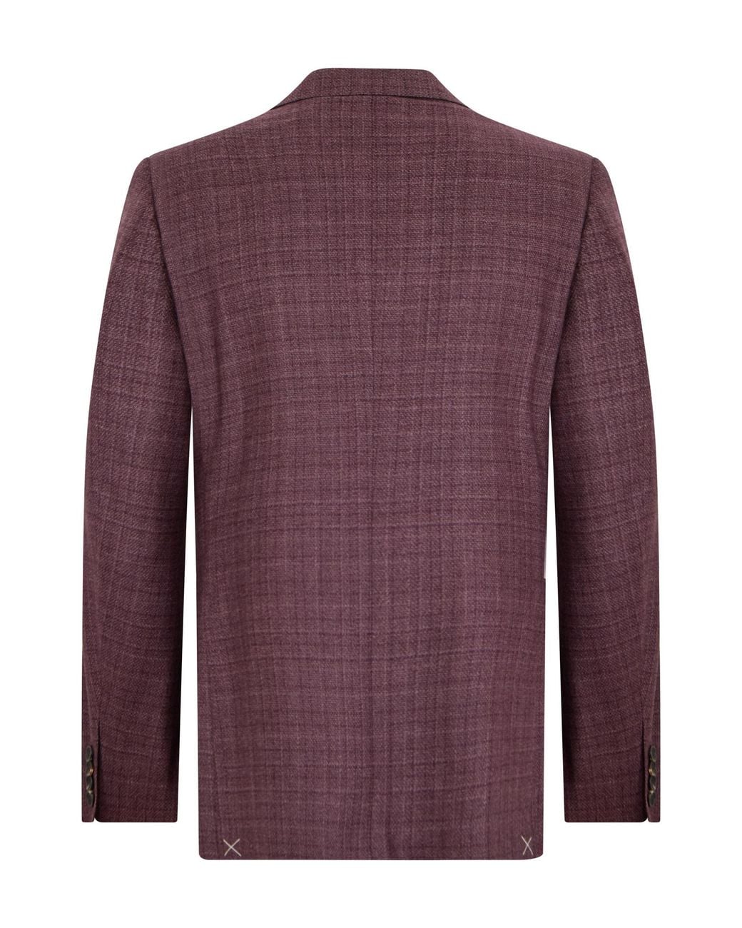 Canali Purple Single-Breasted Textured Blazer for men