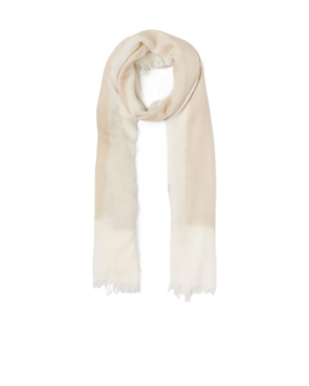 Fabiana Filippi White Fringed Scarf