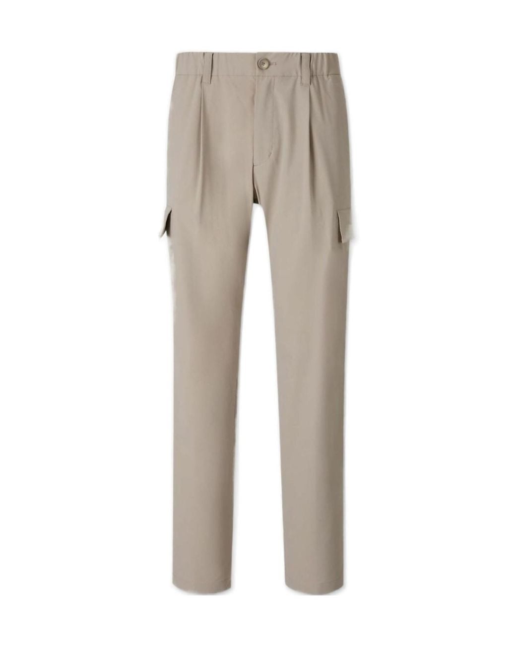 Herno Gray Resort Stretch Comfort Cargo Trousers for men