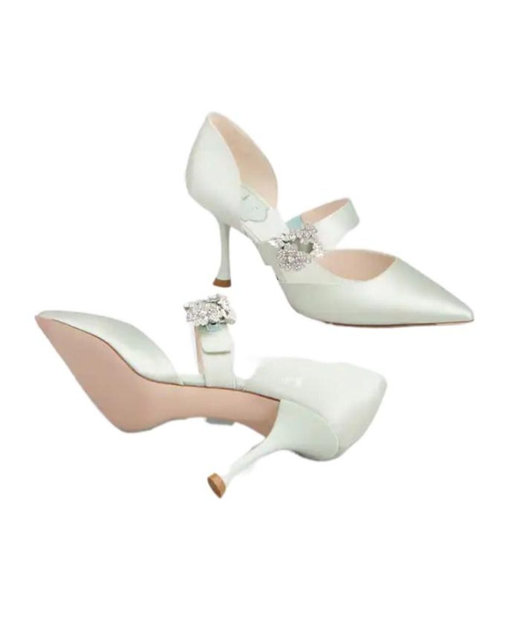 Roger Vivier White Mary Jane Pumps