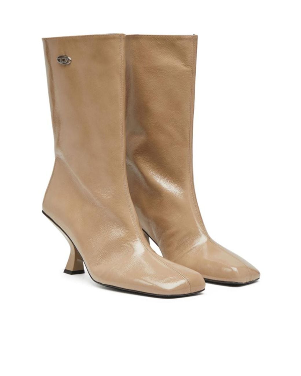 DIESEL Natural D-Amber Tube Ankle Boots