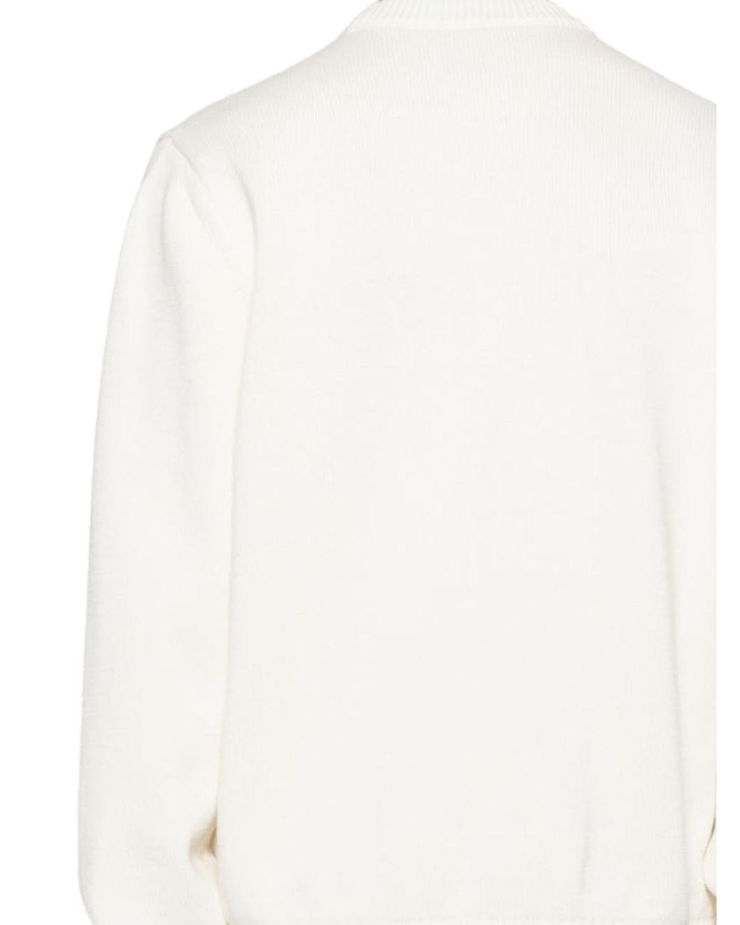 Gucci White Logo Intarsia Knit Jumper for men