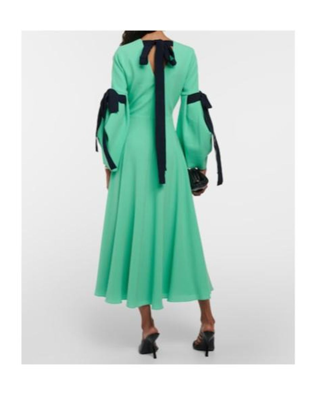 Roksanda Green Perdita Crepe Midi Dress