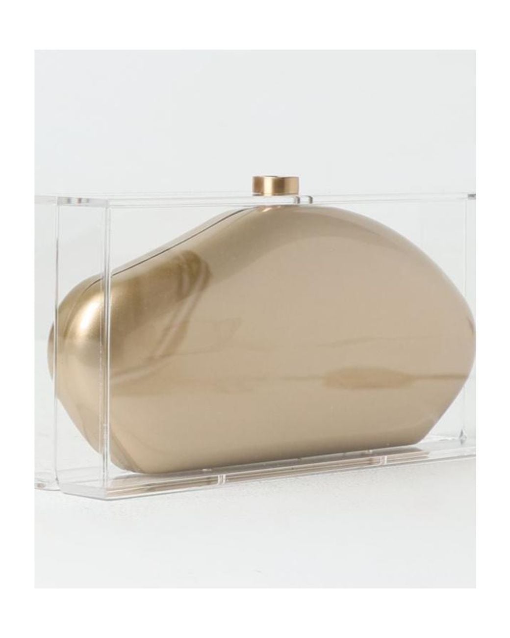 Cult Gaia Natural Annika Box Clutch Bag