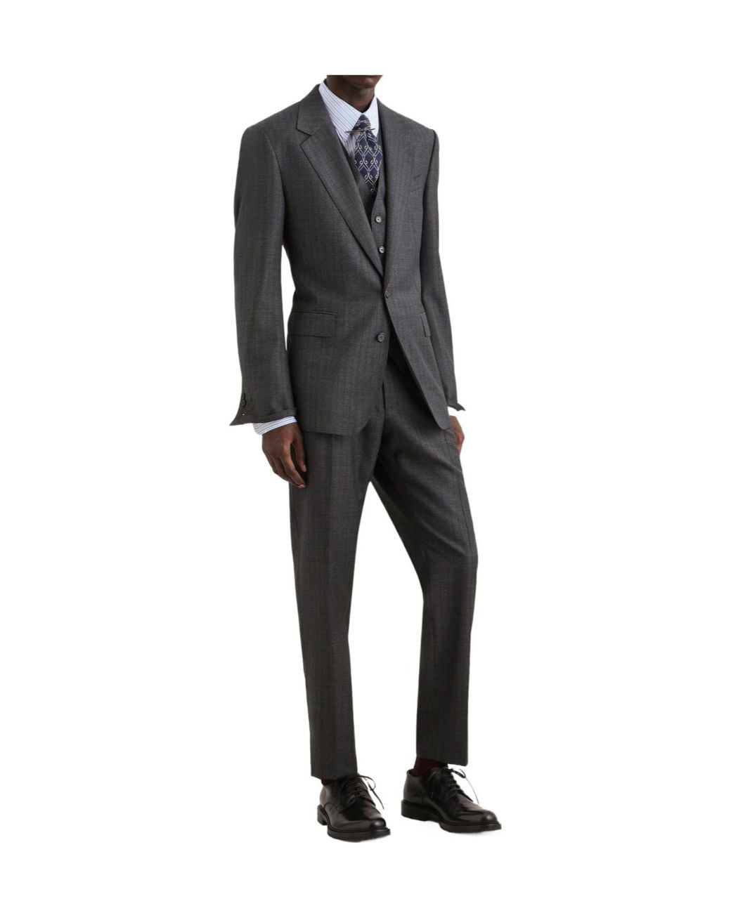 Dolce & Gabbana Black Pleated Trousers for men