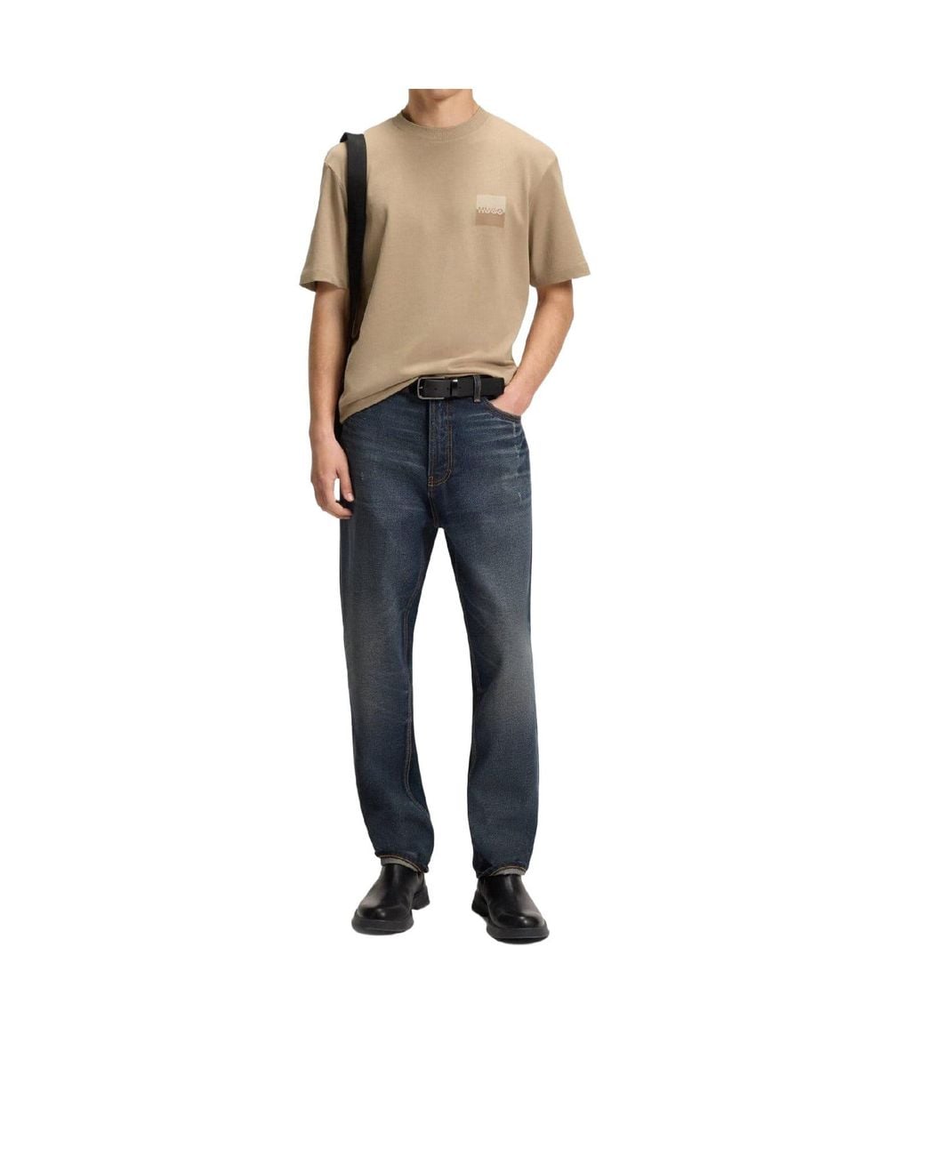 Boss Natural Cotton Shortsleeve Top for men