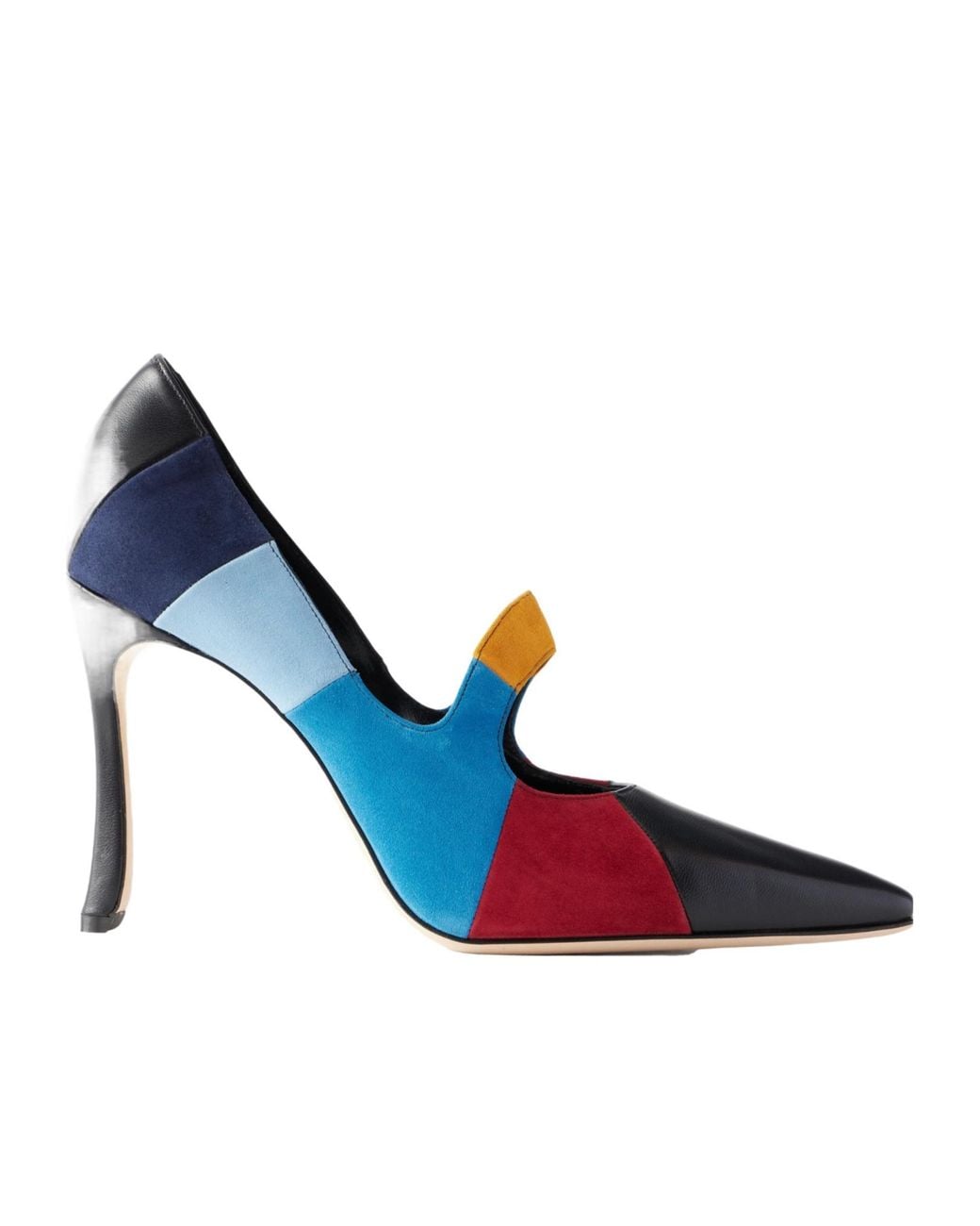 Manolo Blahnik Blue Handmade Mary Jane High Heels