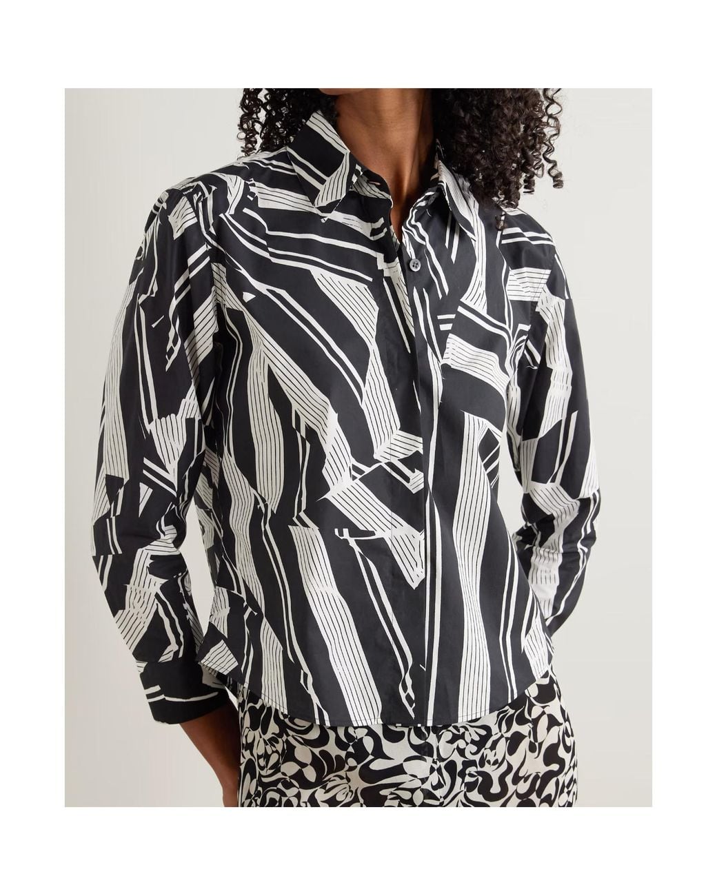 Dries Van Noten Multicolor Printed Cotton-Poplin Shirt