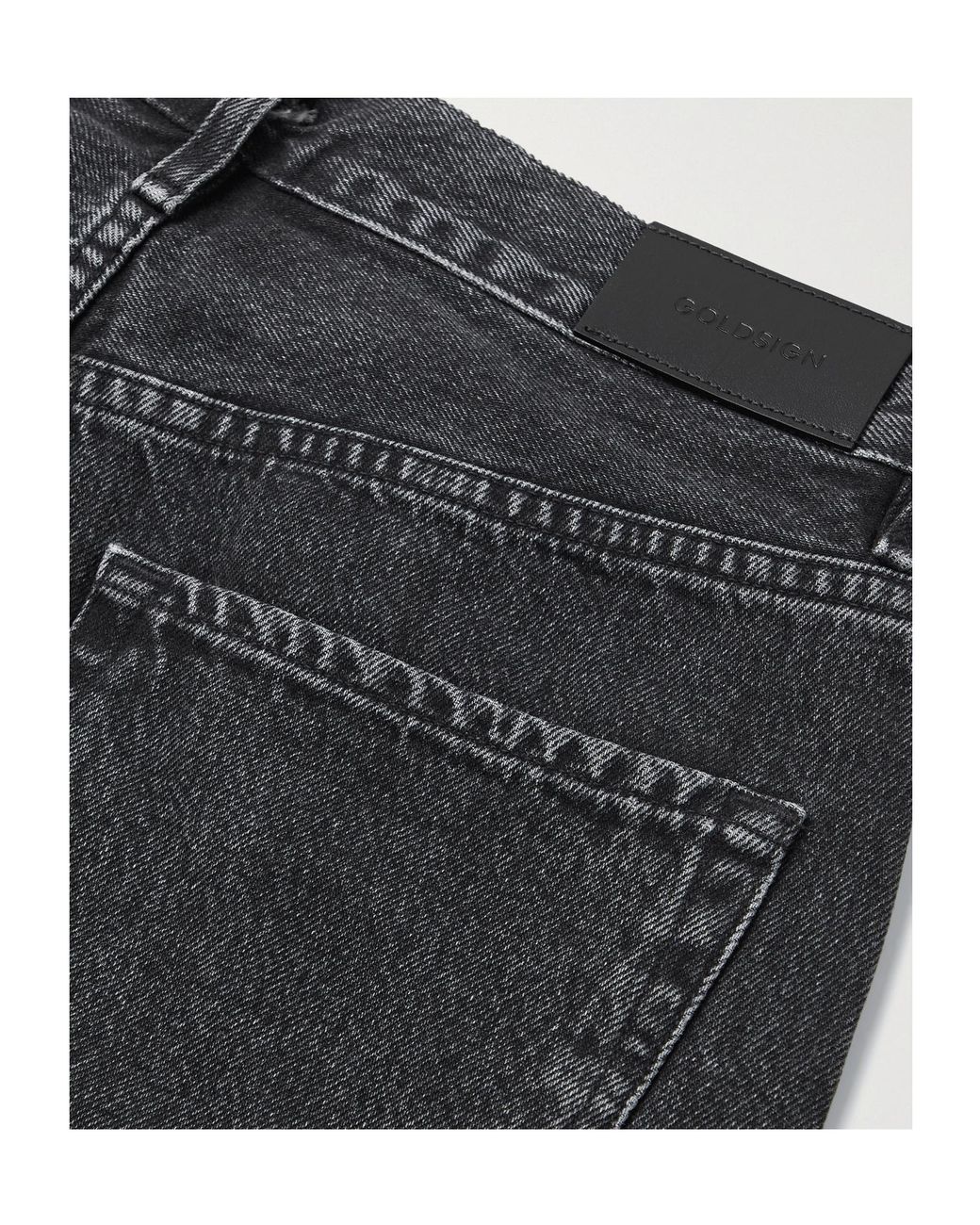 Goldsign Gray The Myra High-Rise Straight-Leg Organic Jeans