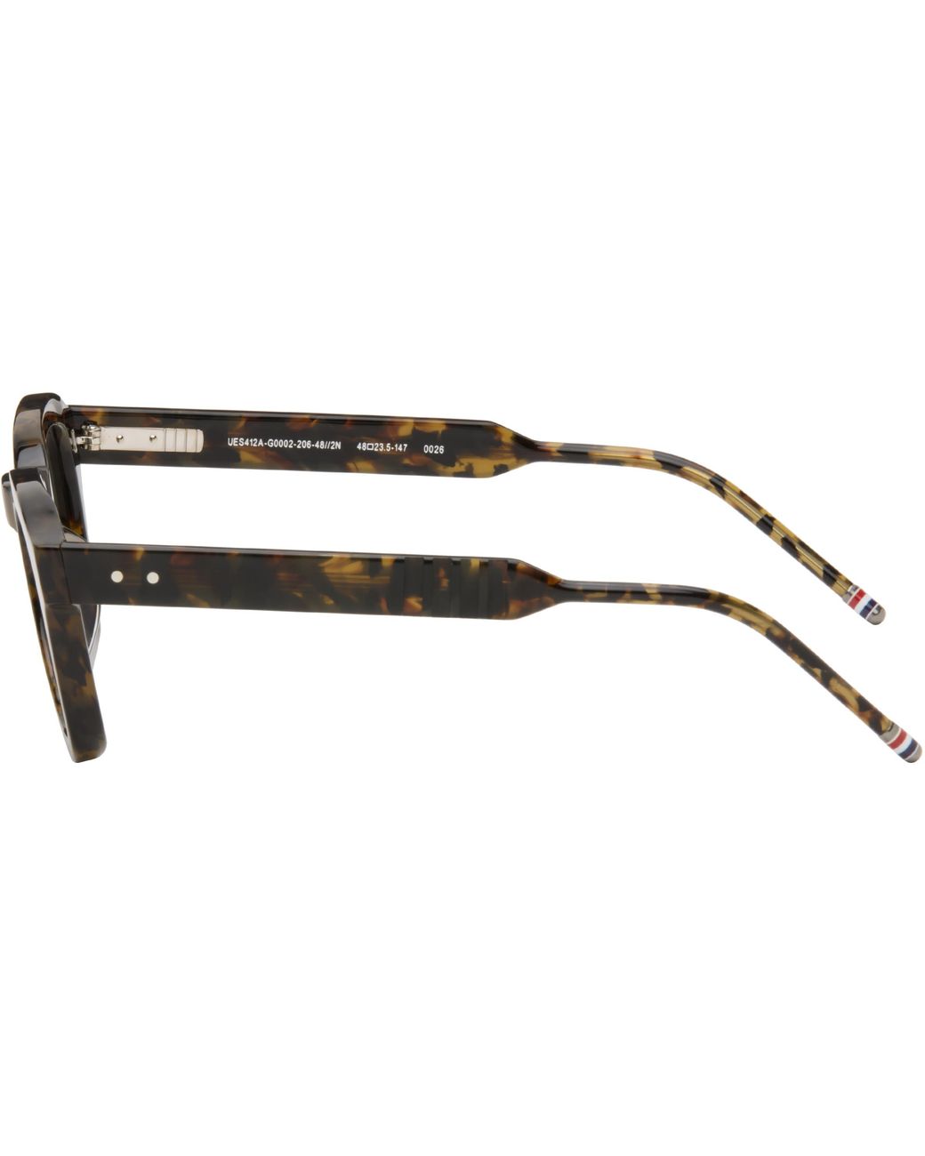 Thom Browne Multicolor Acetate Rectangular Sunglasses for men