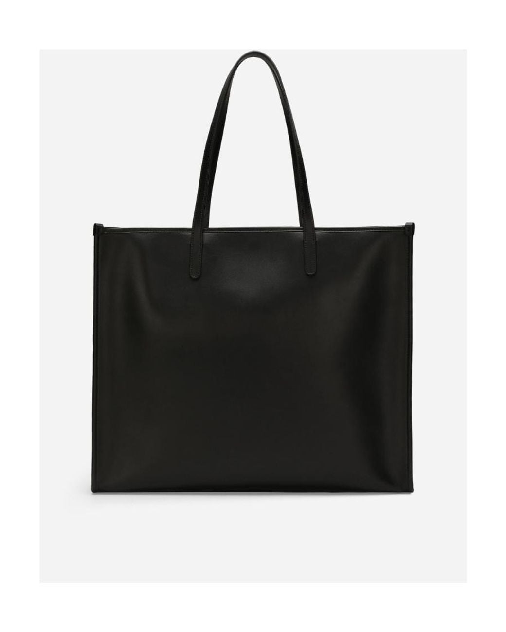 Dolce & Gabbana Black Logo Embossed Top Handle Bag for men