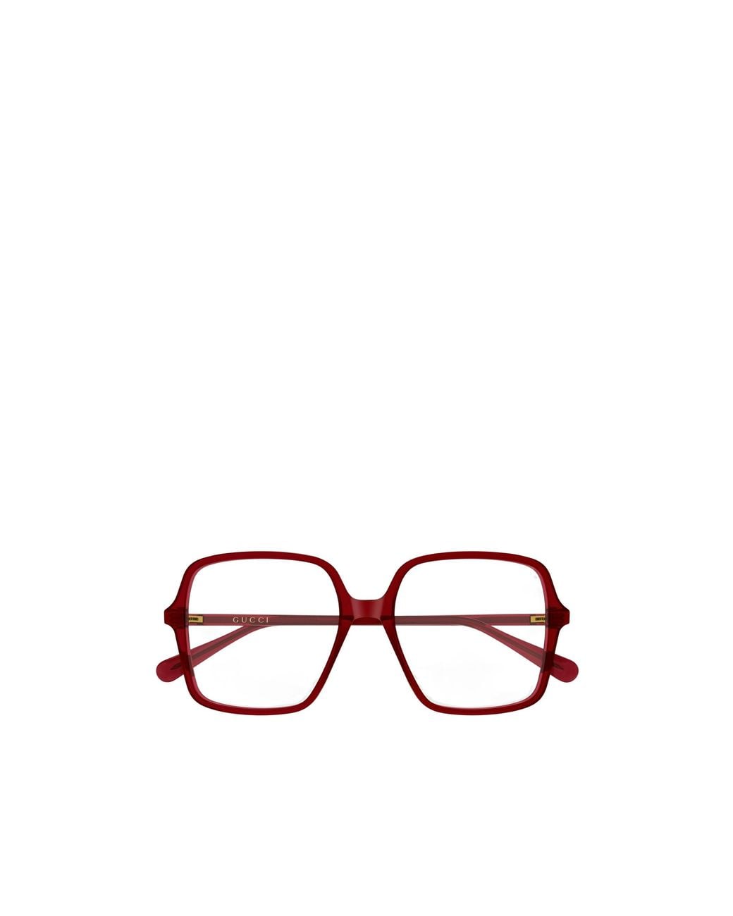 Gucci White Eyewear Oversized Square Frame Glasses