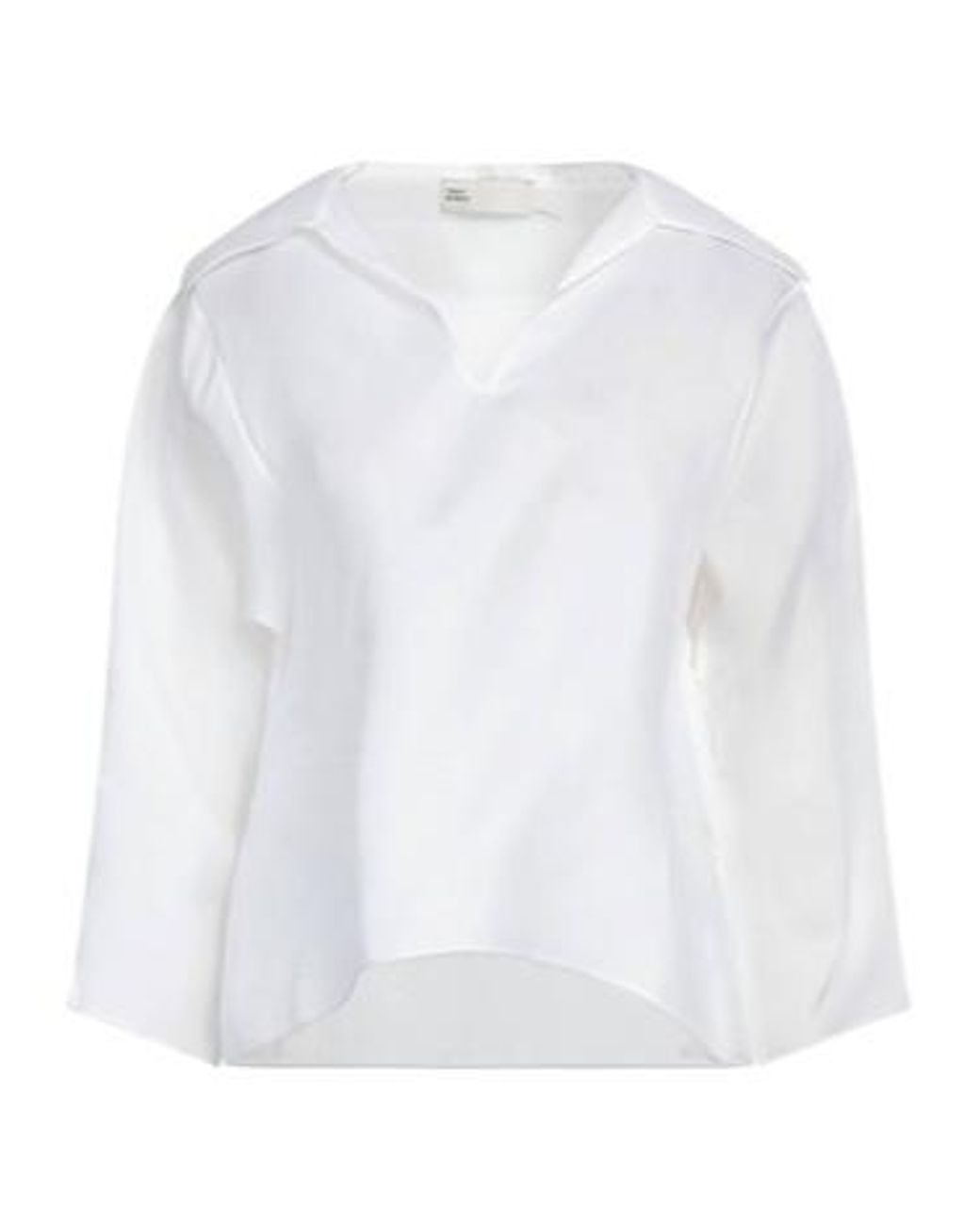 Tory Burch White Solid-Color Shirt