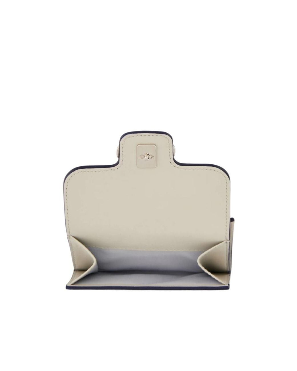 Ferragamo Blue Gancini Compact Wallet