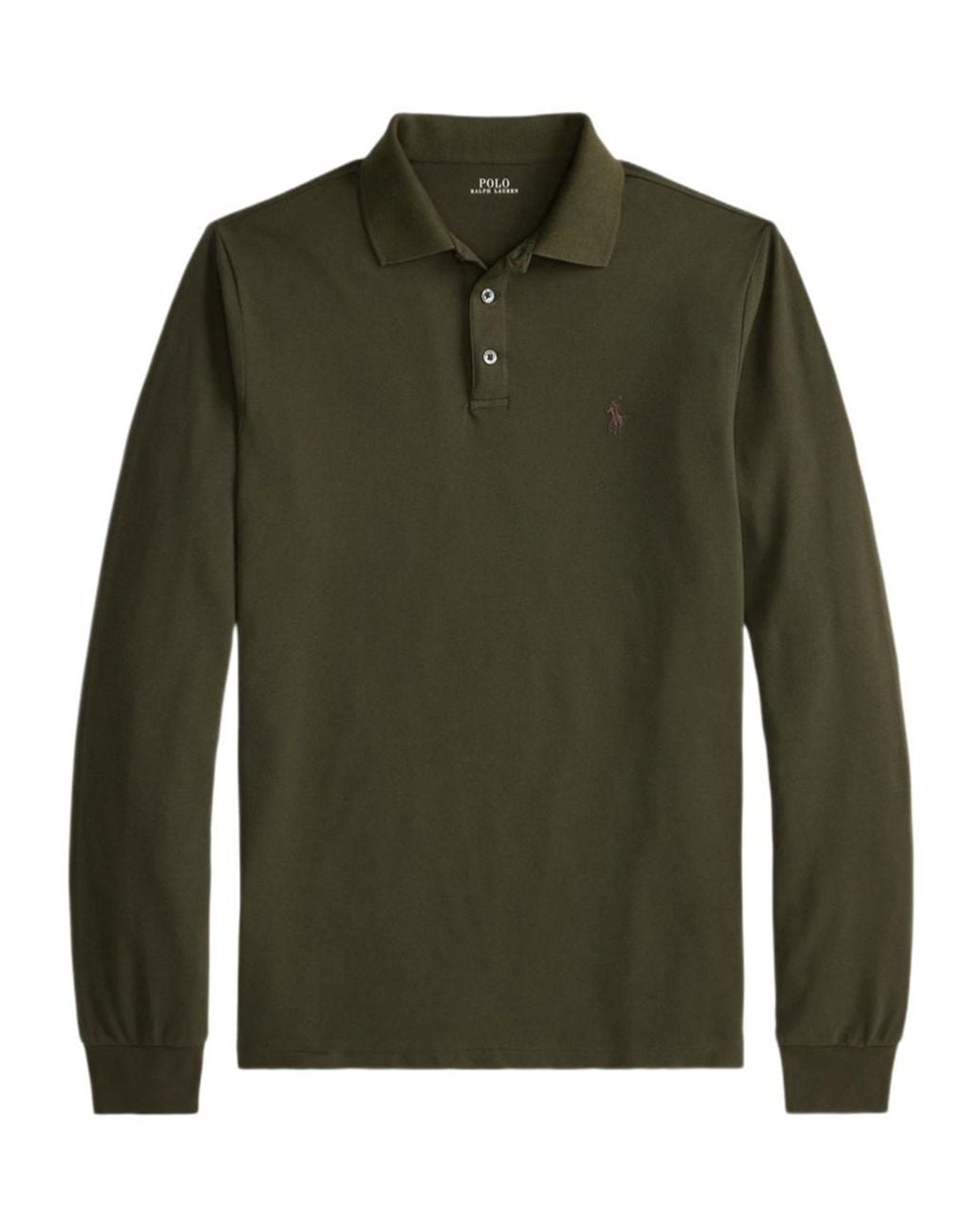 Polo Ralph Lauren Green Custom Slim Fit Mesh Polo Shirt for men