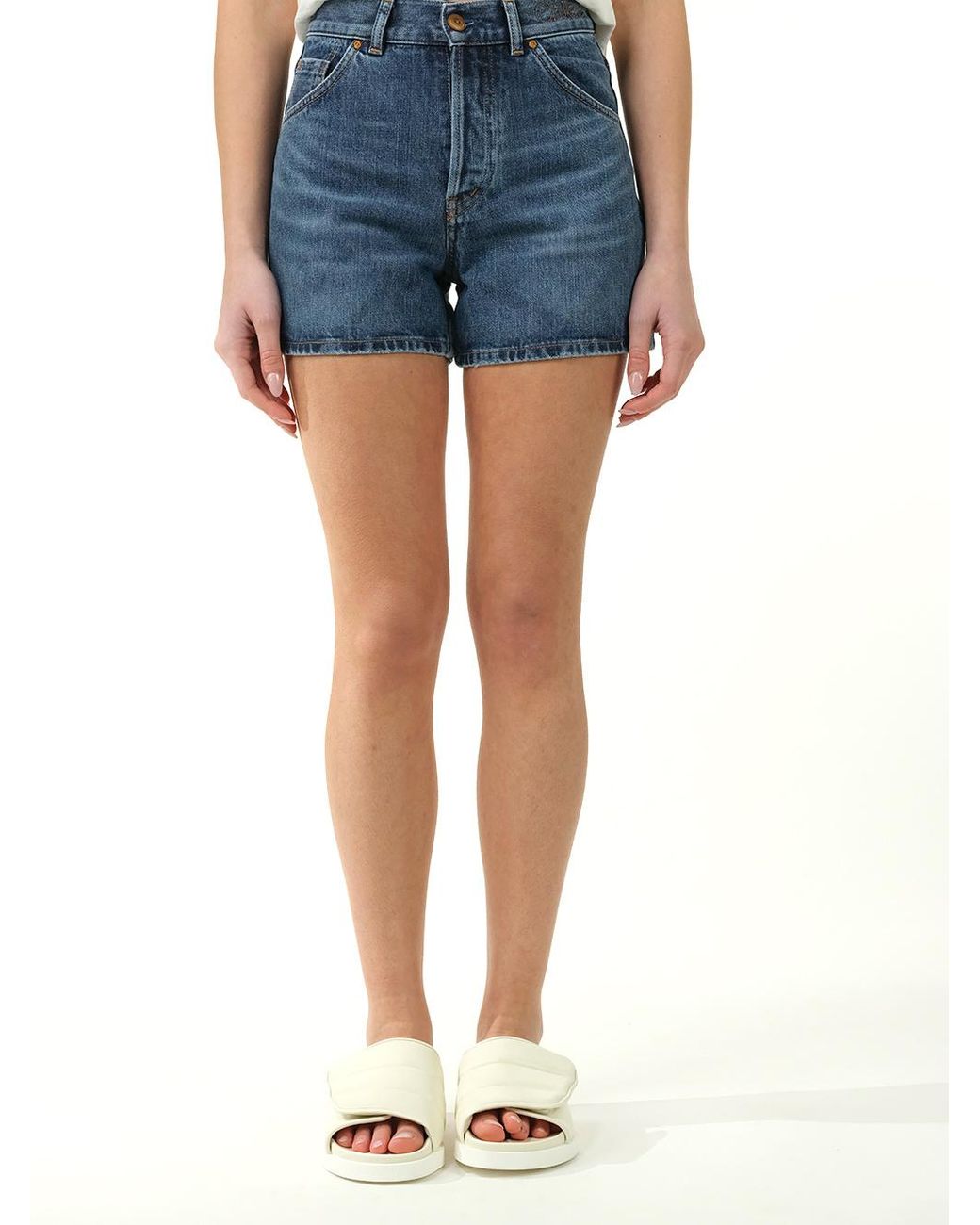 Chloé Blue Chloé High Waist Denim Shorts