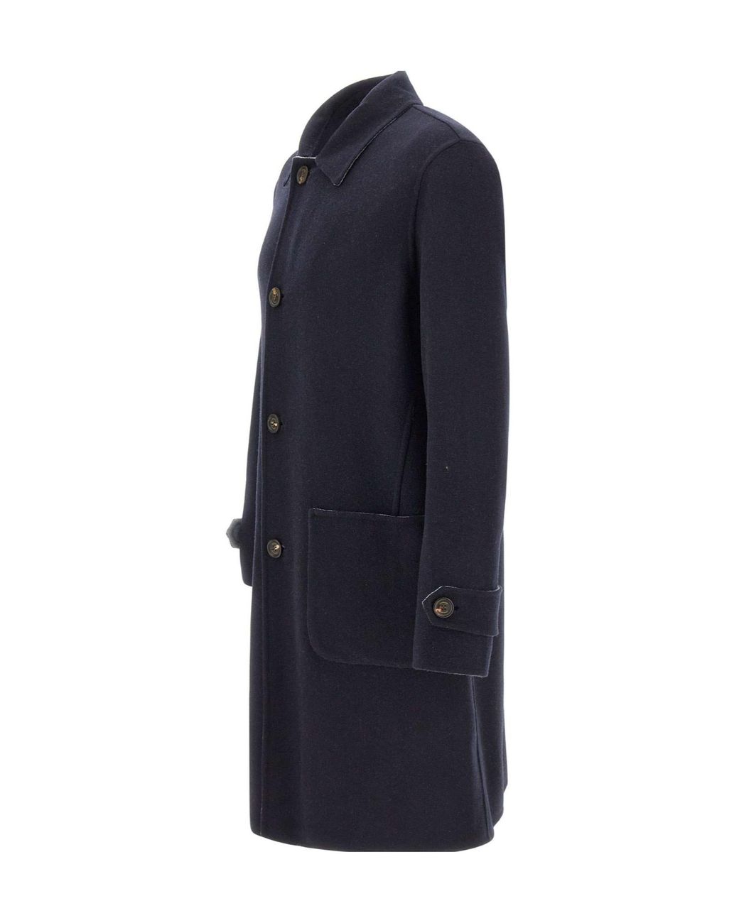 Eleventy Blue Double-Sided Reversible Coat for men