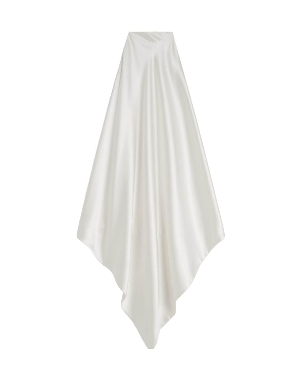 Phoebe Philo White Liquid Scarf Top