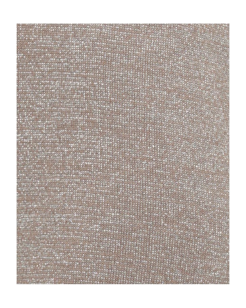 D.exterior Gray Lurex Wide-Leg Knitted Trousers
