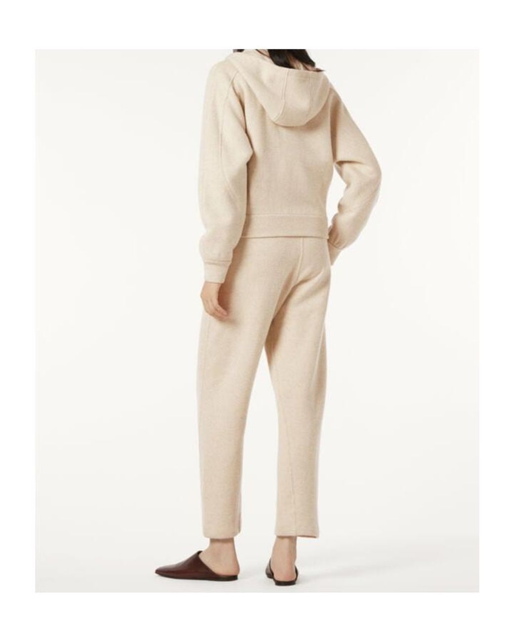 Loro Piana Natural Brienno Zip-Up Knit Hoodie