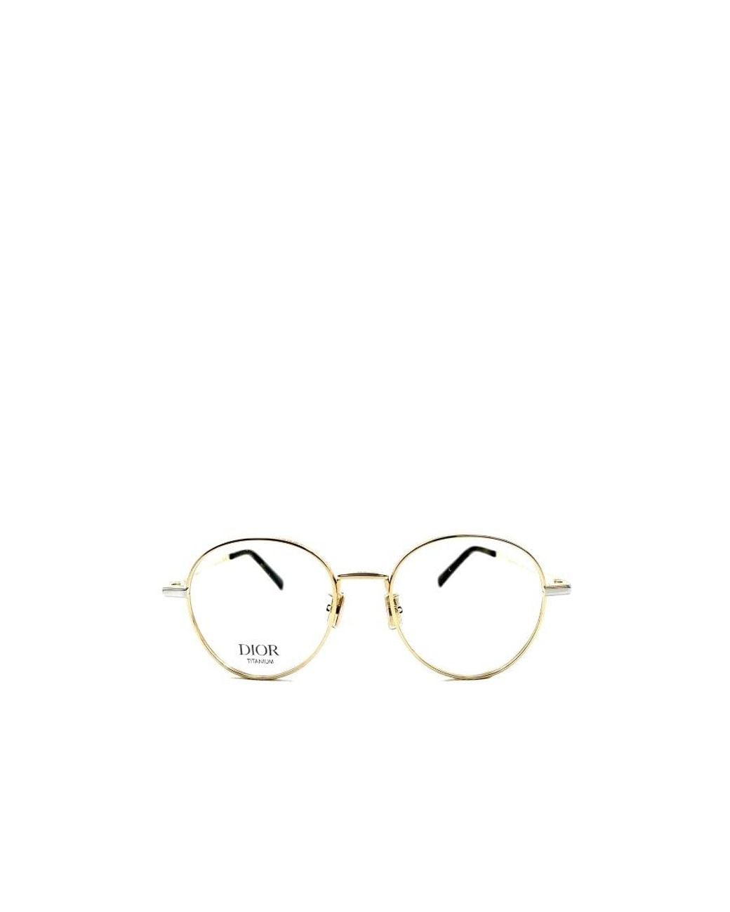 Dior White Eyewear Round-Frame Glasses for men