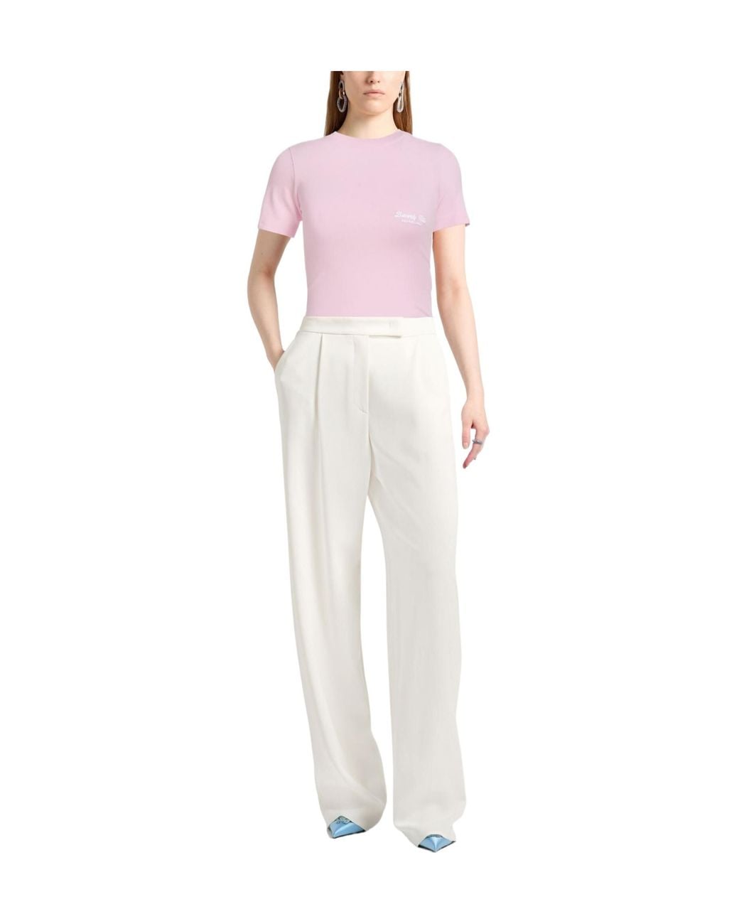 Balenciaga Pink Stretchy T-Shirts