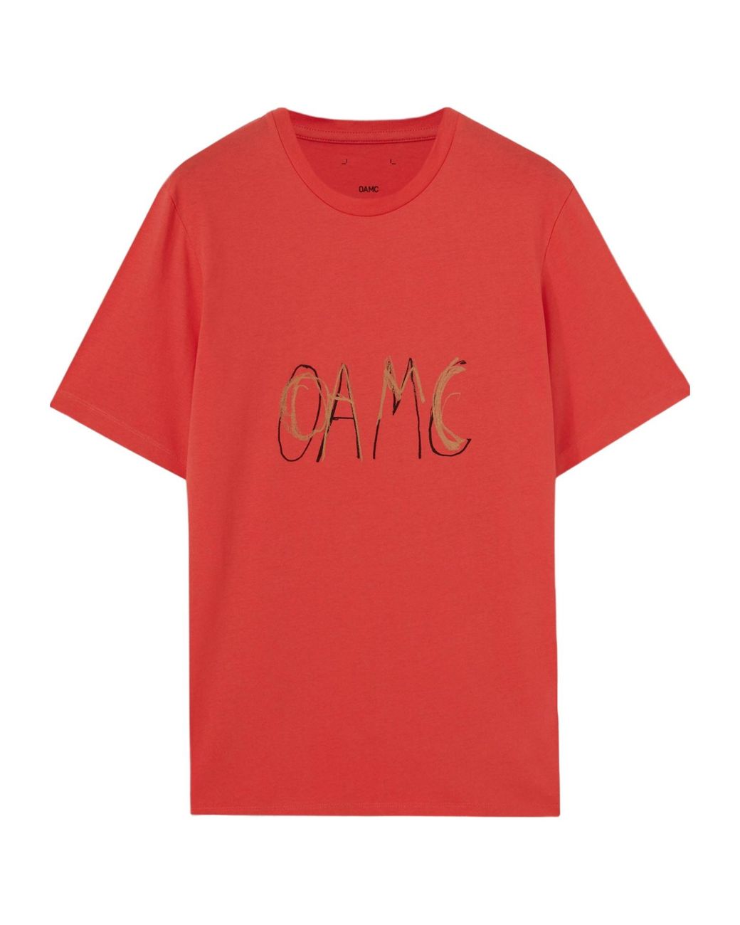 OAMC Red Open-Necked Shirt for men