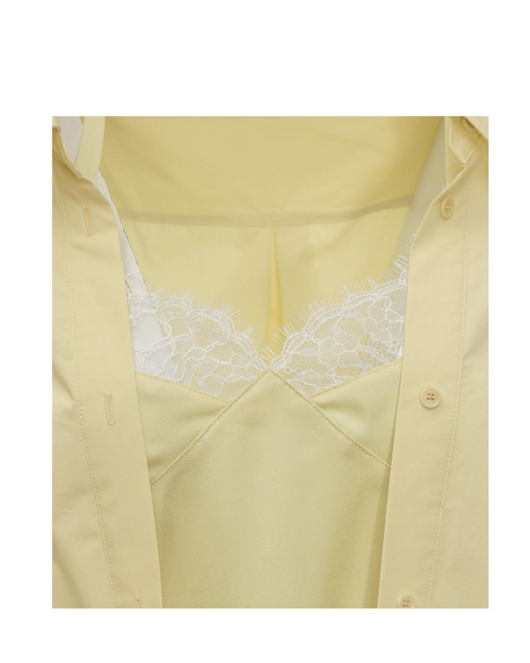 J.W. Anderson Yellow Long-Sleeved Camisole Shirt