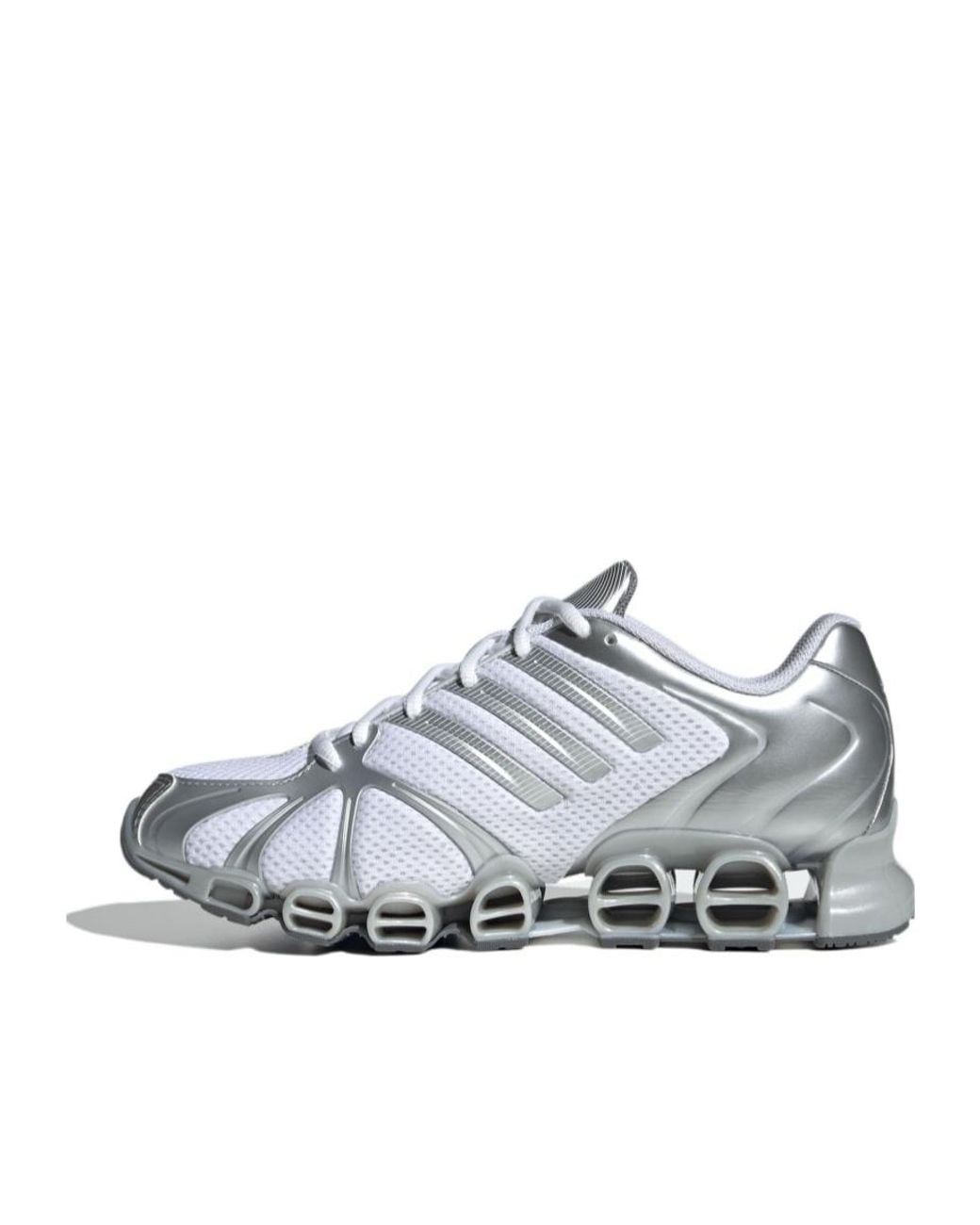 Adidas Originals White Mega Ghostride Lace-Up Sneakers