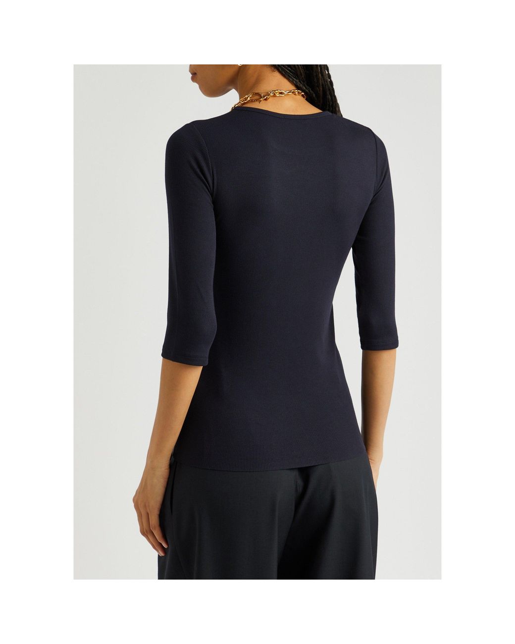 Vince Blue Casual Crew Neck T-Shirt