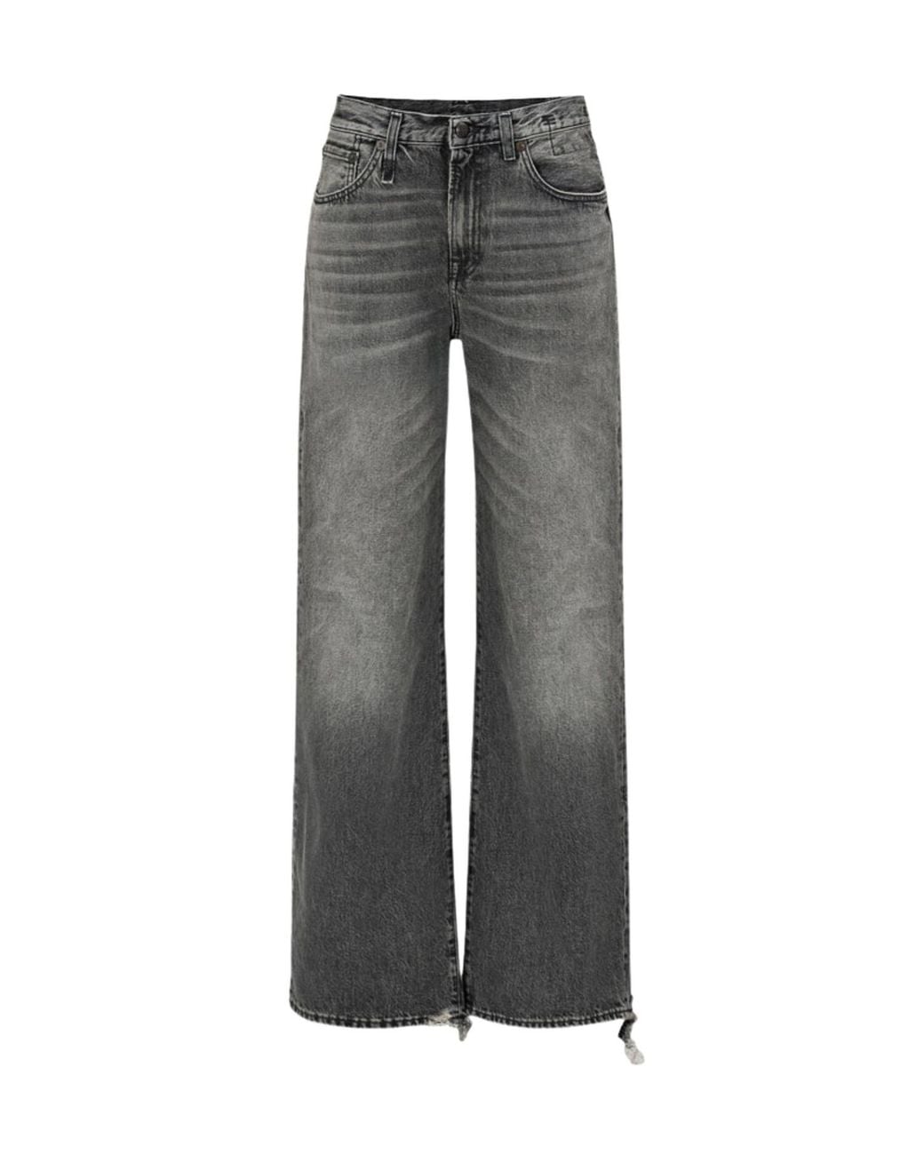 R13 Gray D'Arcy Loose-Fit Jeans
