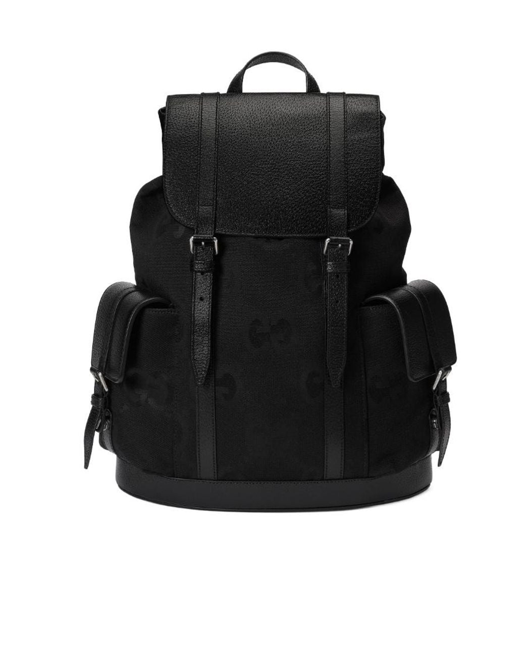 Gucci Black Jumbo Gg Backpack for men
