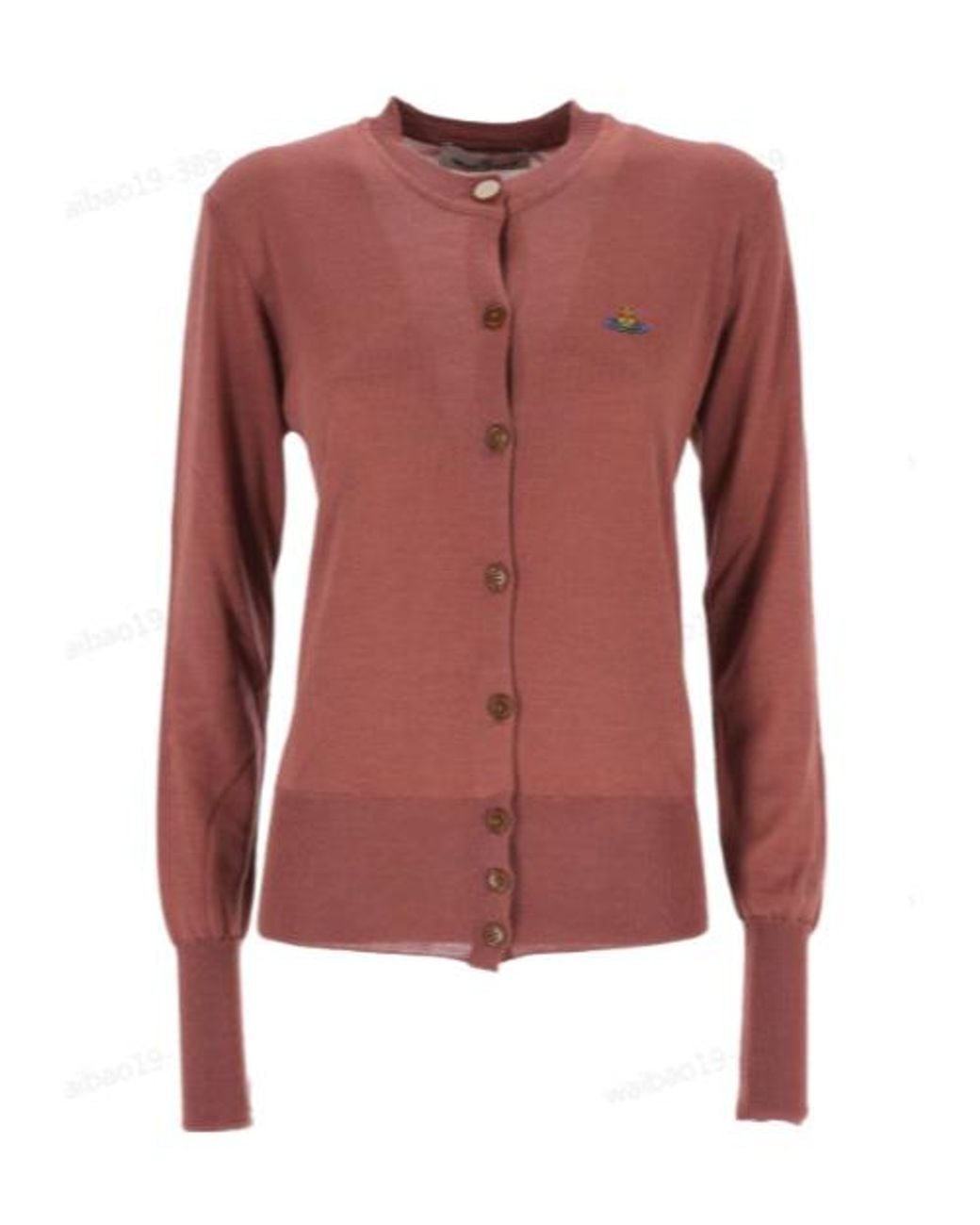 Vivienne Westwood Logo Embroidered Knitted Cardigan