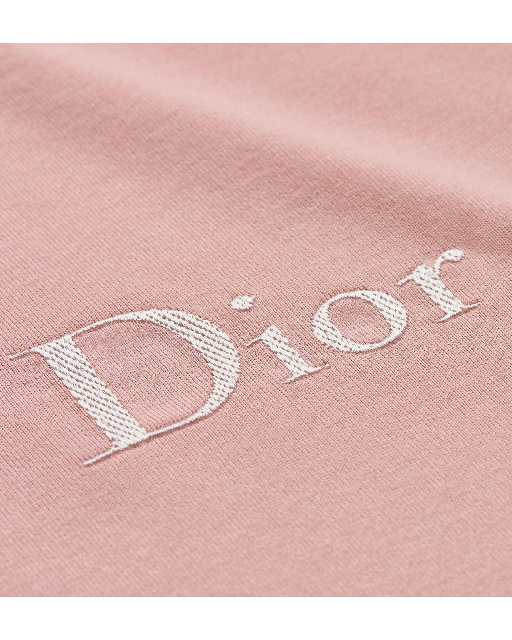 Dior Pink T-Shirt With Embroidery, Relaxed Fit for men