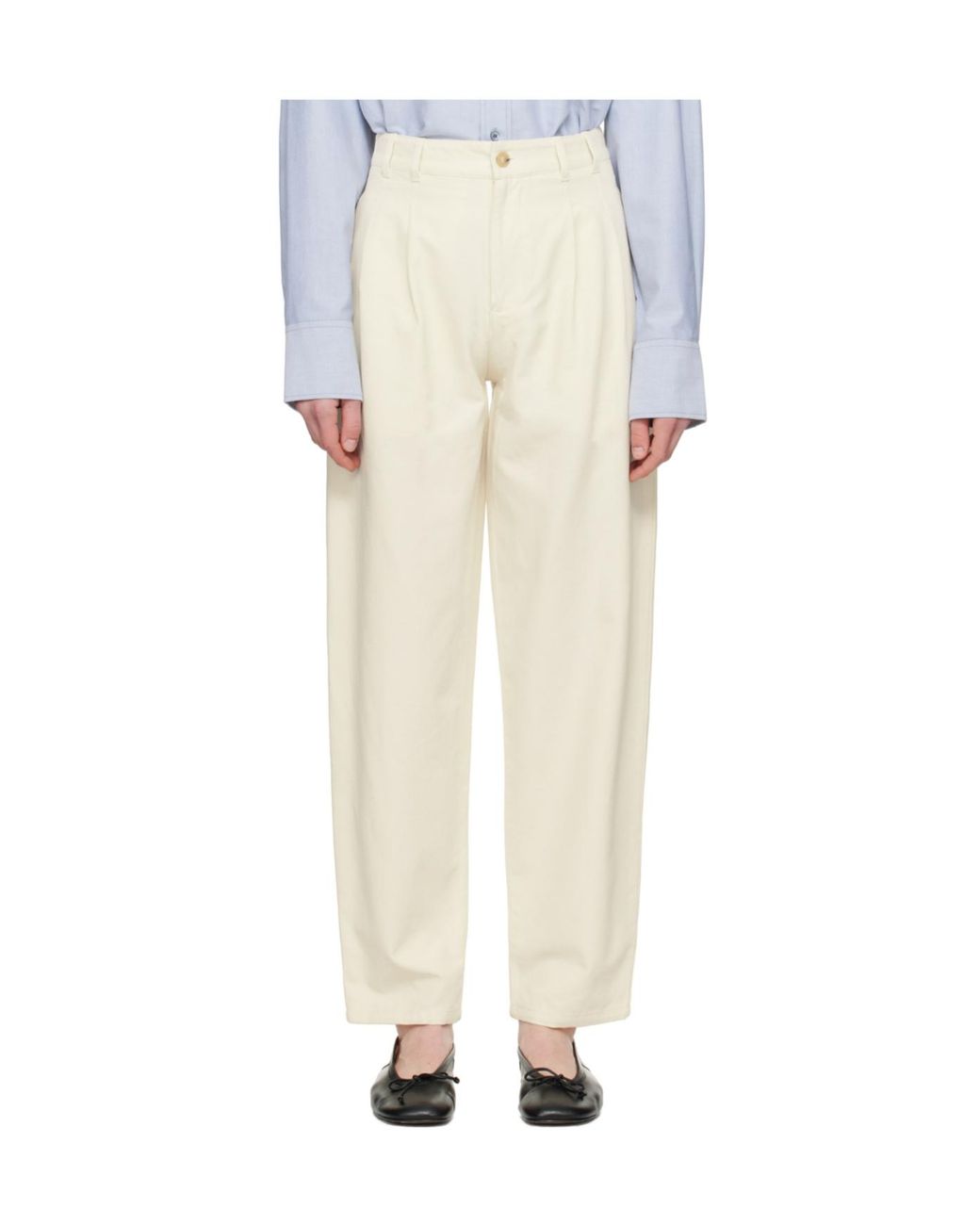 A.P.C. Natural Willow Straight-Leg Pants