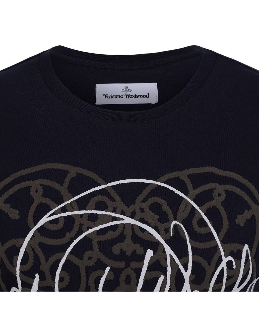 Vivienne Westwood Blue Free World-Heart Peru T-Shirt for men