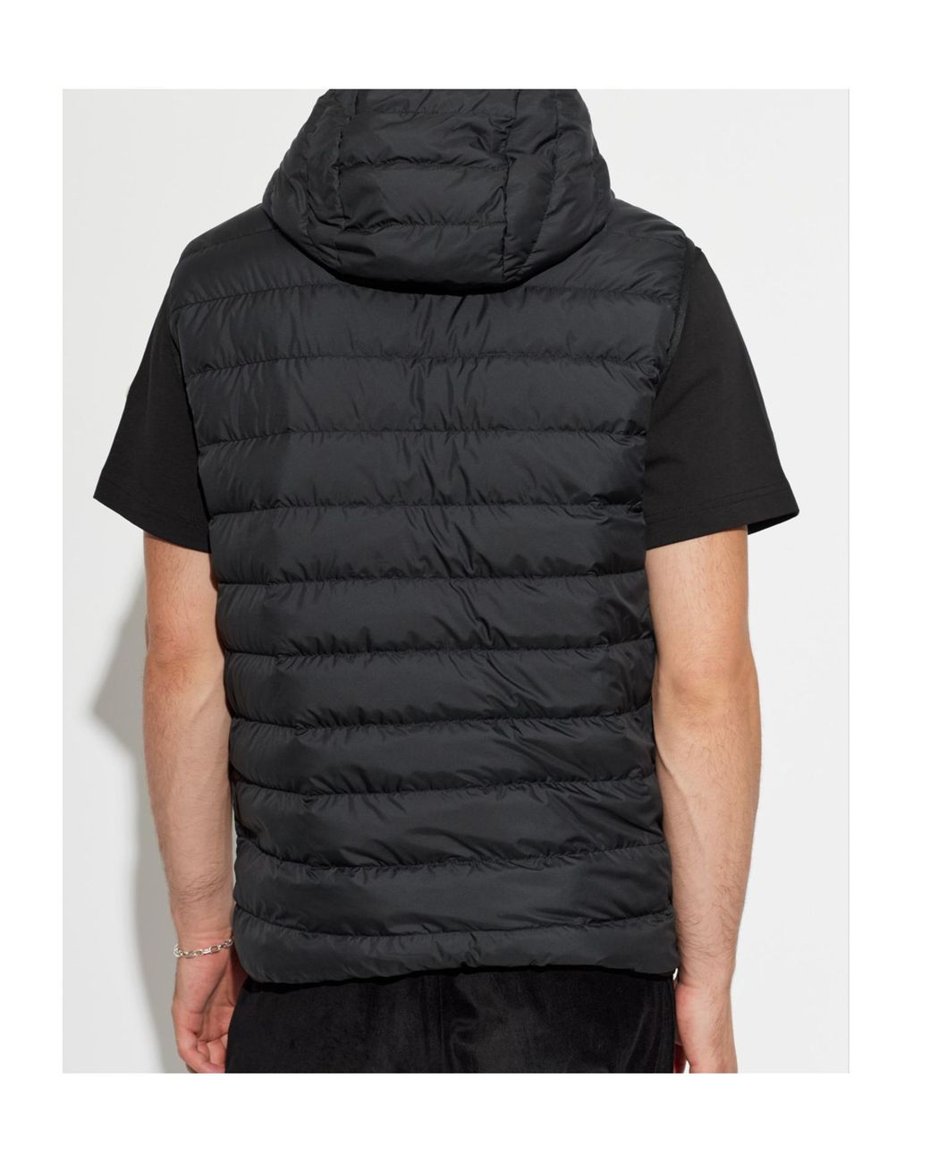 Moncler Black Skirnix Detachable Vest Hooded Jacket for men