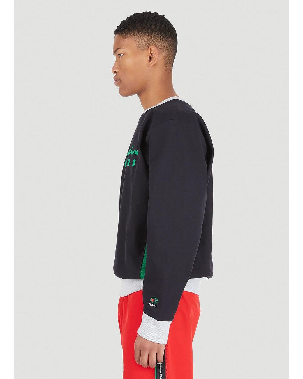 Champion Red Logo Design Sweater for men