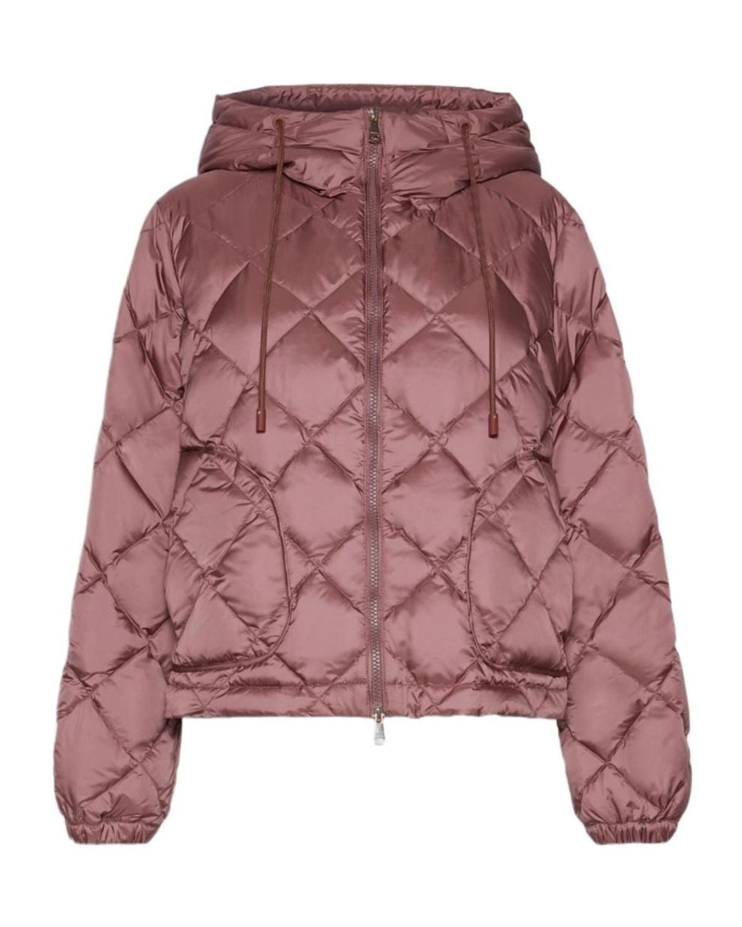 Weekend by Maxmara Red Quilted Puffer Jacket