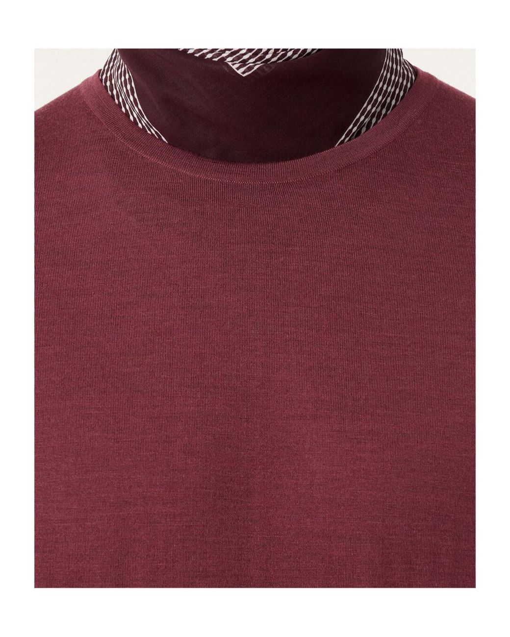 Loro Piana Red T-Shirt Crewneck for men