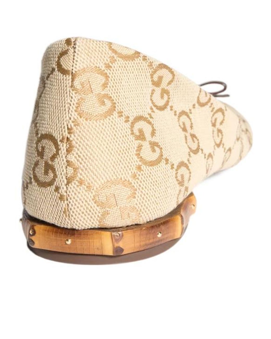 Gucci Brown Ballerina With Bamboo