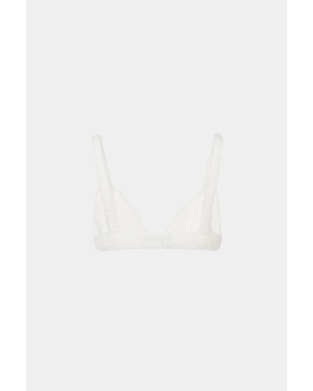 Alessandra Rich White Flower-Embellished Sleeveless Top