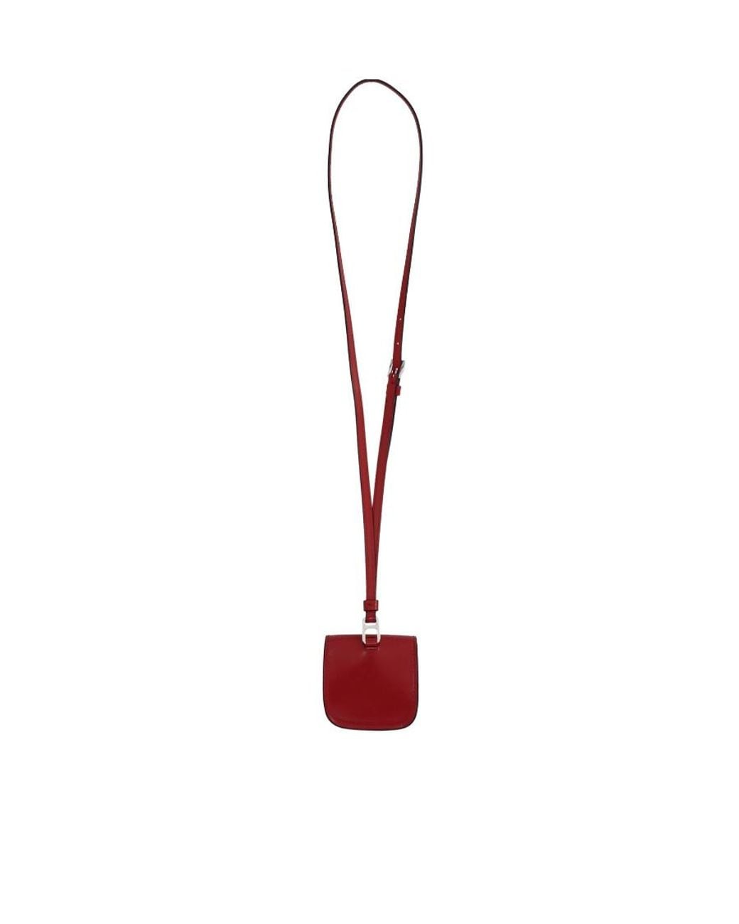 Prada White Cleo Leather Airpods Case