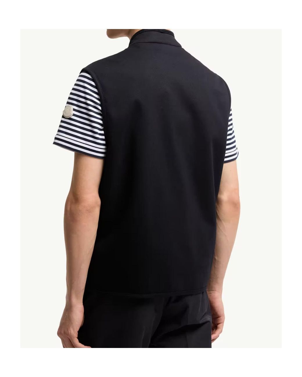 Moncler Blue Catoctin Logo Patch Gilet for men