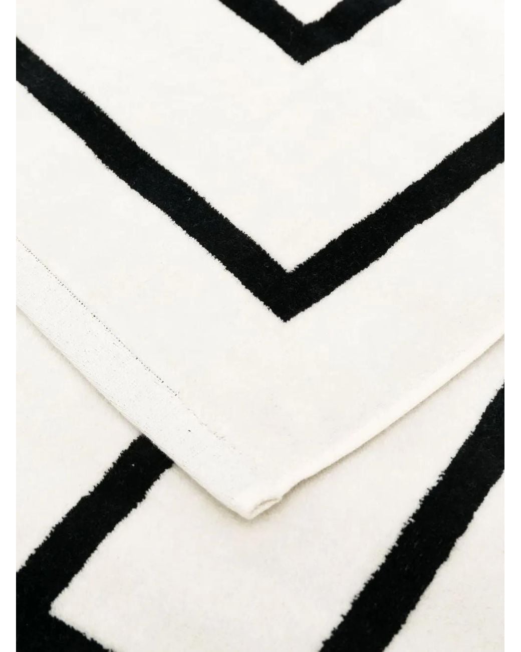 Totême White Totême Monogram Jacquard Beach Towel
