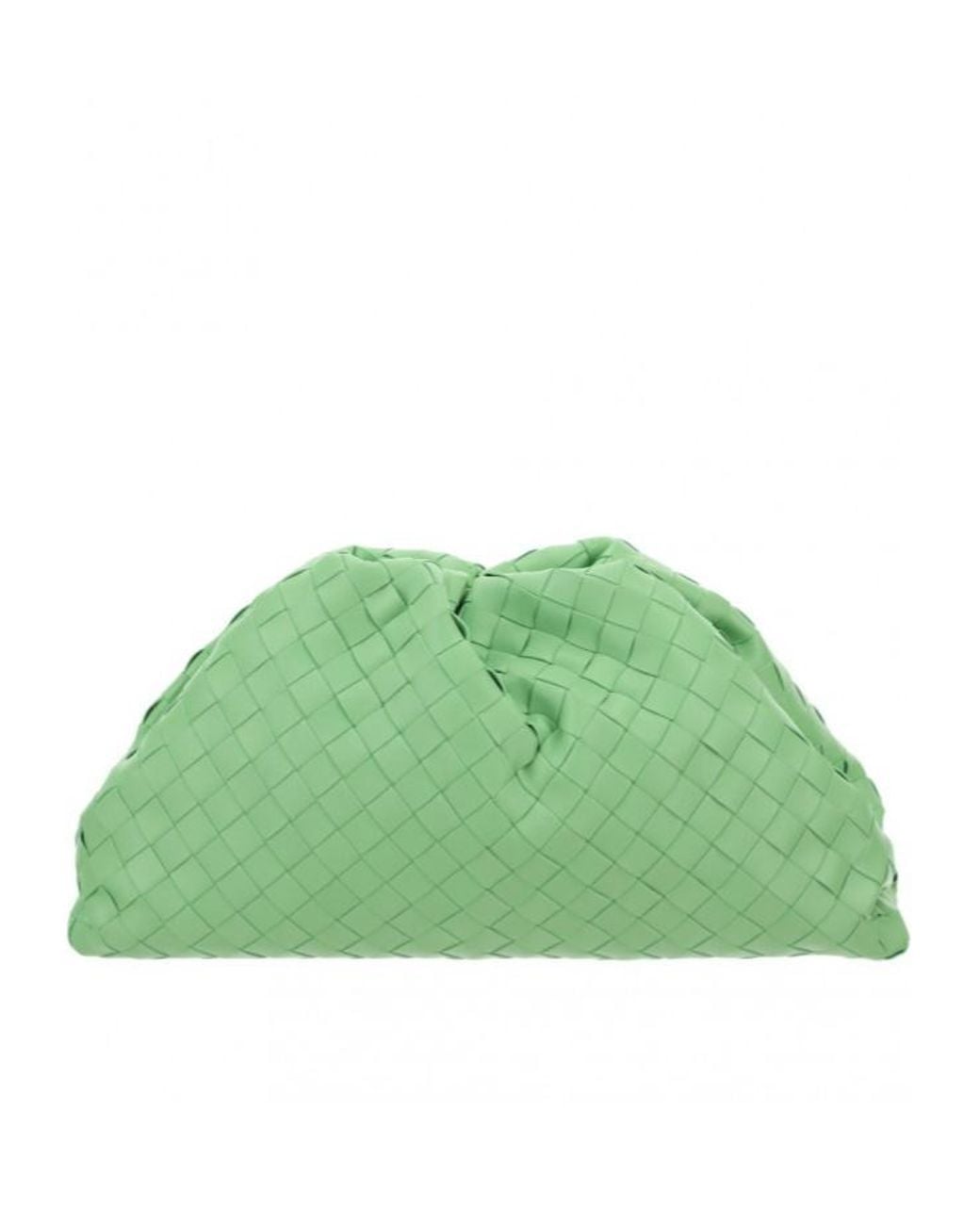 Bottega Veneta Green Pouch Knitted Clutch