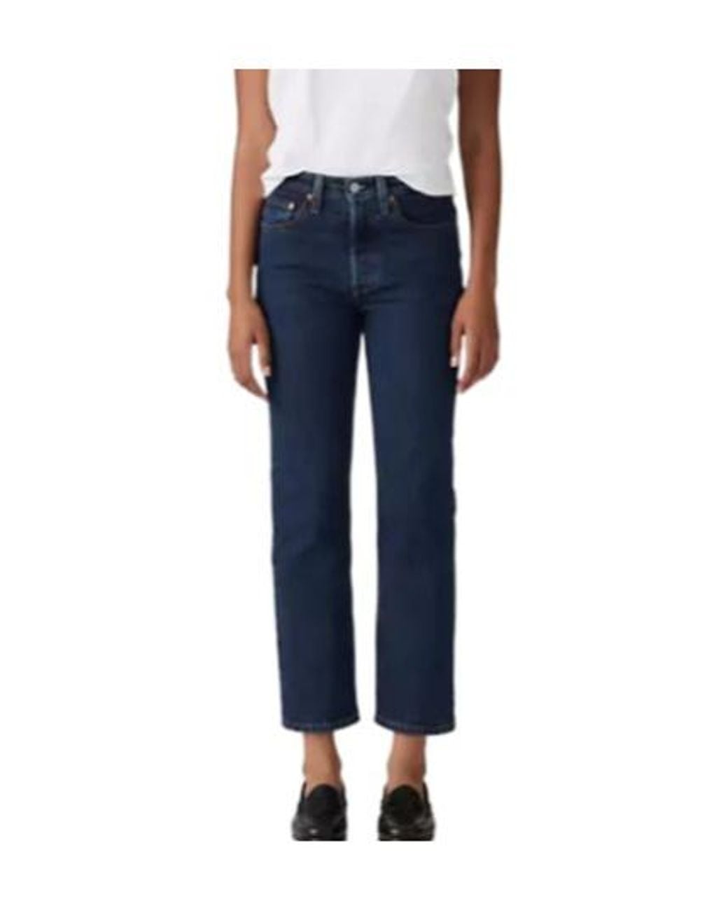 Levi's Blue 501 Crop Jeans