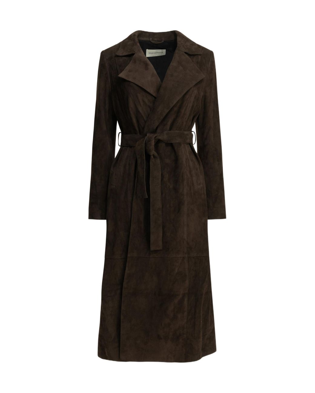 Nour Hammour Black Pointed Collar Coat
